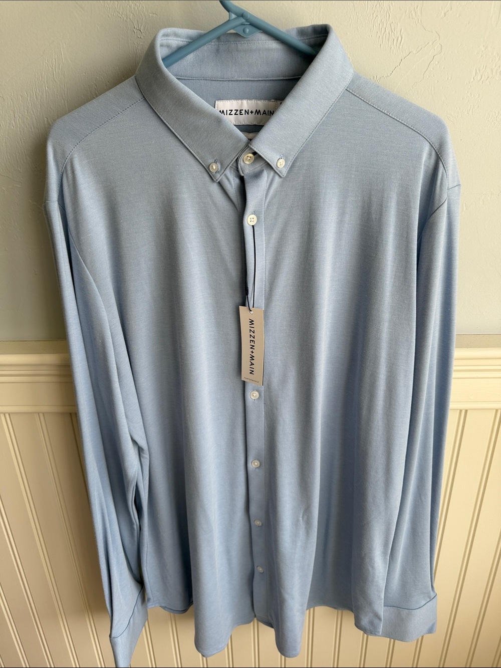 MIZZEN + MAIN DRESS SHIRT SIZE XXL
